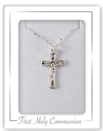 Communion Sterling Silver Crucifix Necklet