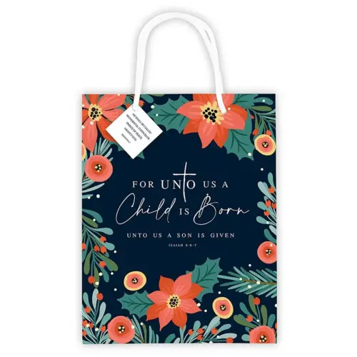 For Unto Us A Child Is Born Gift Bag