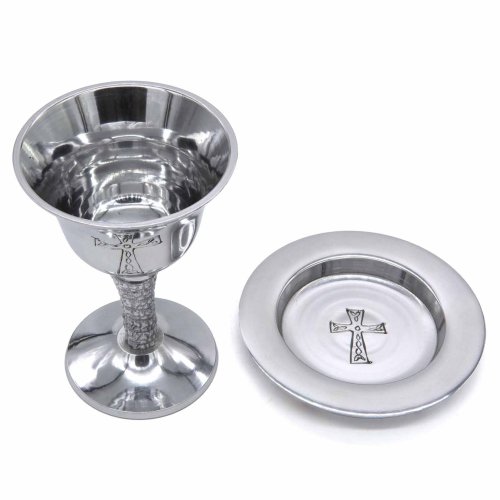 Metal Chalice and Paten