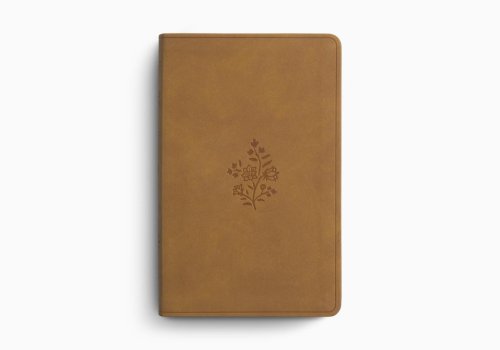 ESV Premium Gift Bible (TruTone, Nubuck Caramel, Wildflower Design)