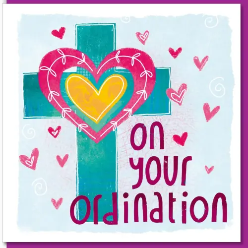 Ordination Heart Greetings Card