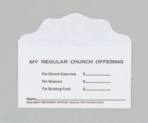 Offering Envelope: Weekly Three-Fund - Small Undated (Package of 100)