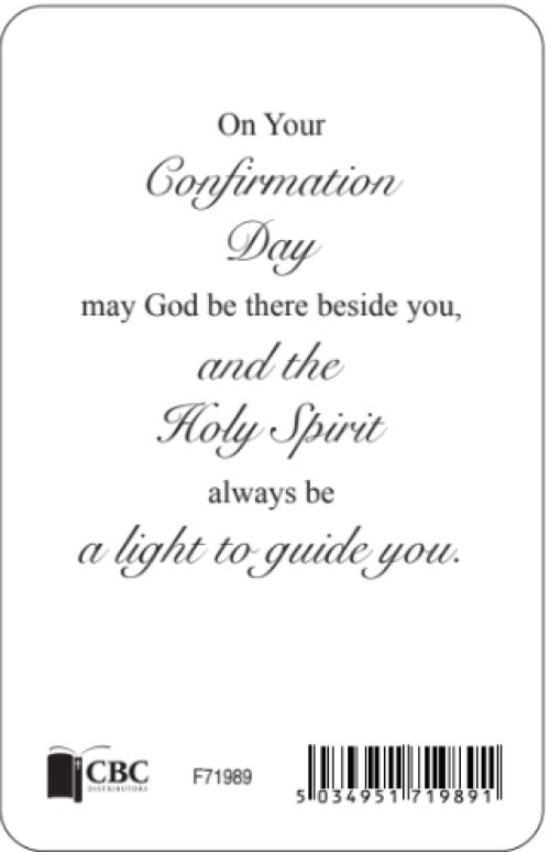 Girl's Confirmation Prayer Card