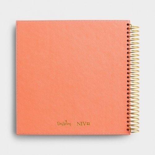 NIV Illustrating Bible Psalms & Proverbs, Pink, Imitation Leather, Journaling, Spiralbound, Single Column, Wide Margin, Gift, Lay Flat Design, Thick Paper