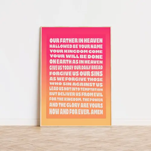 The Lords Prayer Poster