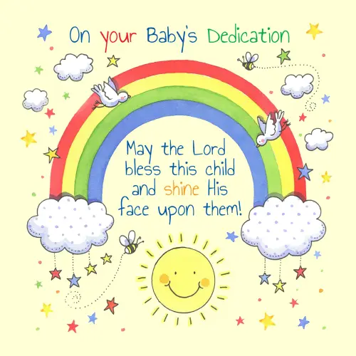 Rainbow Dedication Card