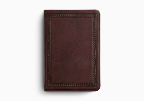 ESV Value Large Print Compact Bible (TruTone, Mahogany, Border Design)