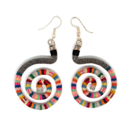 Vintage Manta Spiral Earrings