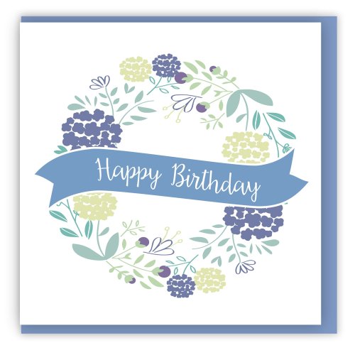 Happy Birthday (Blue) Single Card