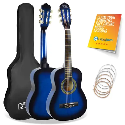 3rd Avenue 1/4 Size Classical Guitar Pack - Blueburst