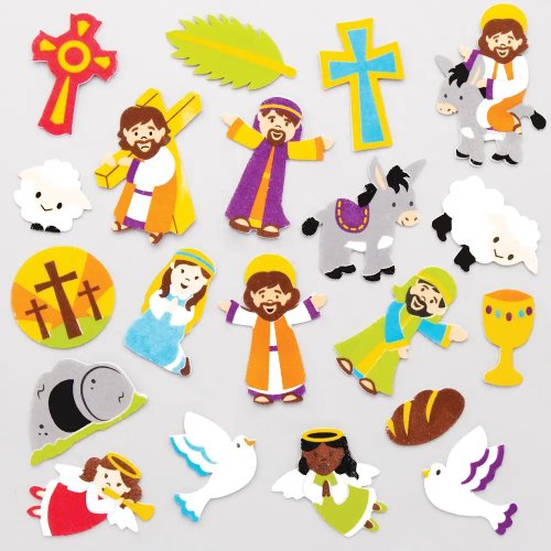 Holy Week Foam Stickers