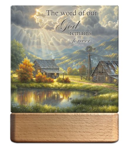 Night Light/Plaque-LED-God Shed His Grace w/ Scripture (7"H)