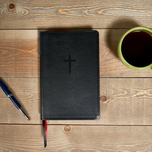 KJV Everyday Study Bible, Charcoal LeatherTouch