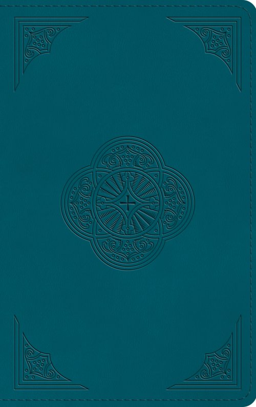 ESV Thinline Bible, Red Letter (TruTone, Deep Teal, Rotunda Design)