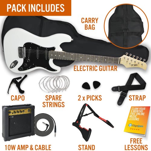 3rd Avenue Electric Guitar Pack - White