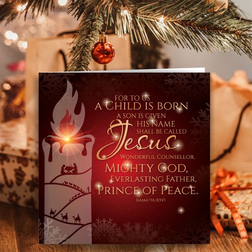 Jesus Luxury Christmas Card (Pack of 10)