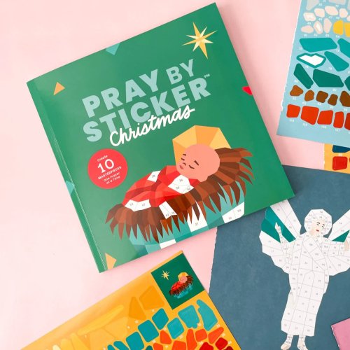 Pray by Sticker: Paint-by-Number Stickerbook - Christmas