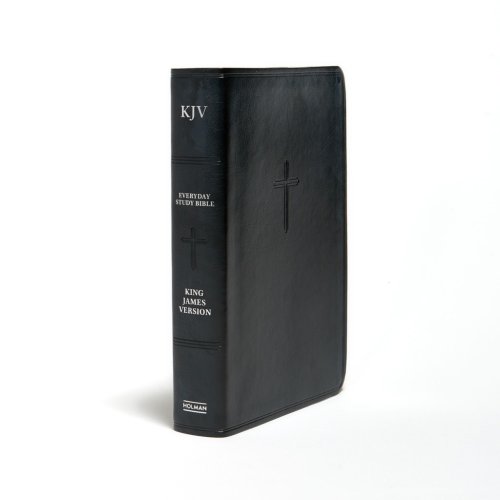 KJV Everyday Study Bible, Charcoal LeatherTouch