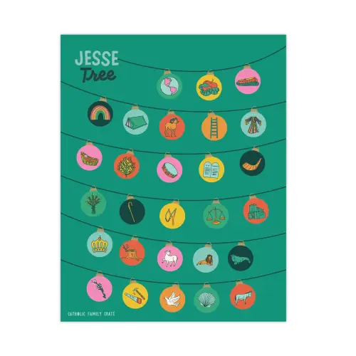 Jesse Tree Countdown Sticker Calendar