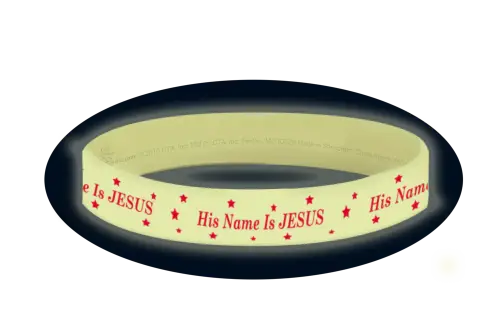 His Name is Jesus - Glow-in-the-Dark Silicone Bracelet