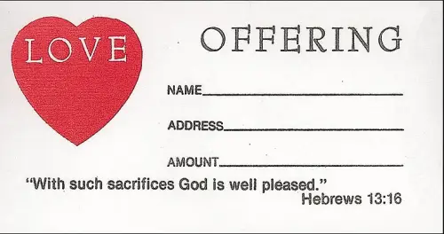 Envelope: Love Offering (Package of 100)