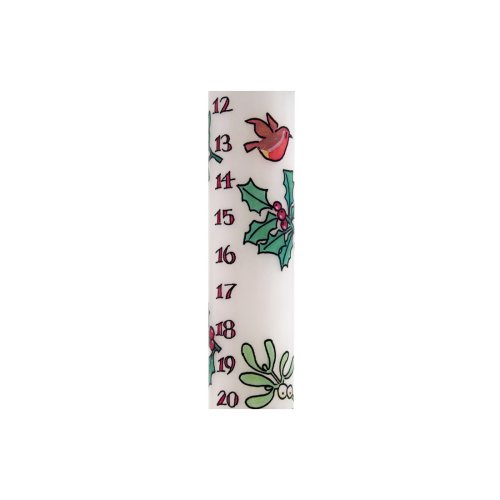 29.5cm Advent Candle: Holly & Ivy - Single