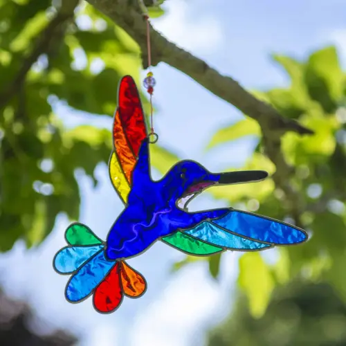 Rainbow Hummingbird Suncatcher