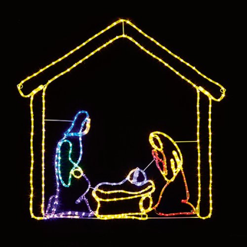 1.2M 384 LED Lights Nativity Scene Rope Light