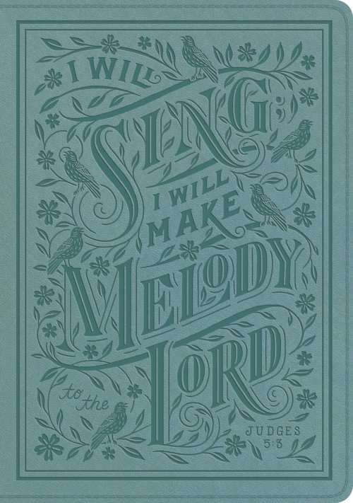 ESV Single Column Journaling Bible, Large Print (TruTone, Paris Sky, Judges 5:3 Design)