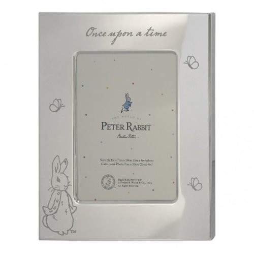 Silver Plated Christening Baby Photo Frame