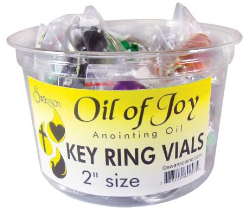 Keyring Oil of Joy Vial - 2 inch Small (Pack of 18)