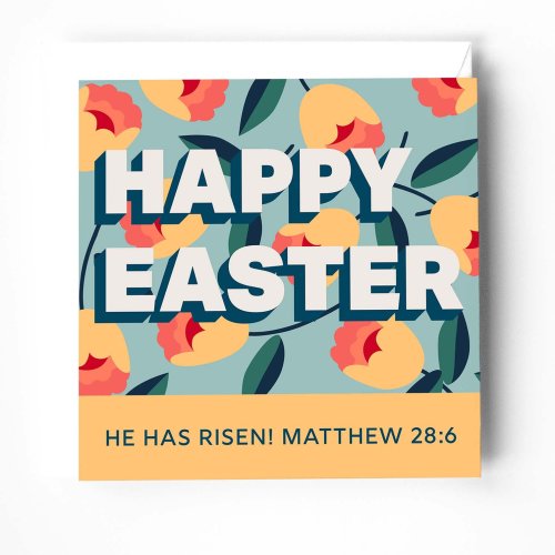 Easter card with bible verse.