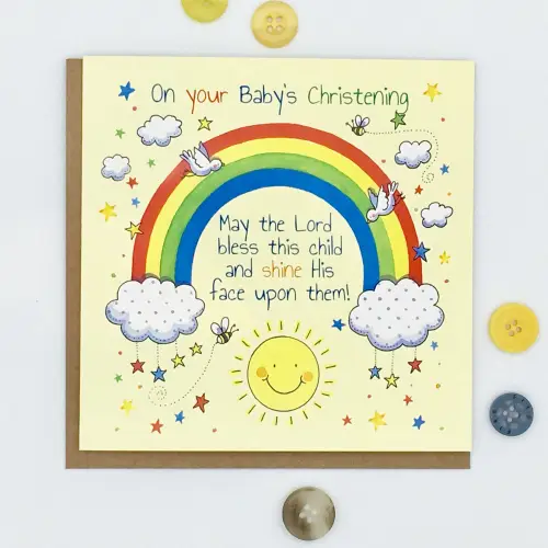 Christening Single Card