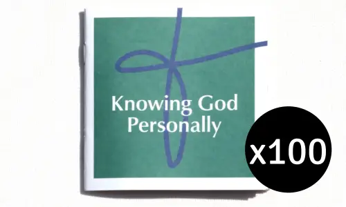 100 x Knowing God Personally Tracts