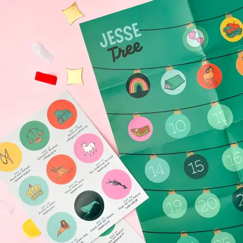 Jesse Tree Countdown Sticker Calendar