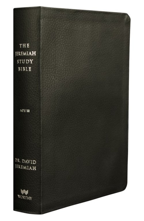 NIVThe Jeremiah Study Bible: (Black W/ Burnished Edges) Leatherluxe(r) with Thumb Index