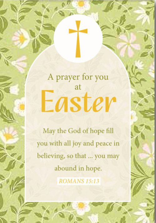 Compassion Charity Easter Cards - A Prayer For You At Easter