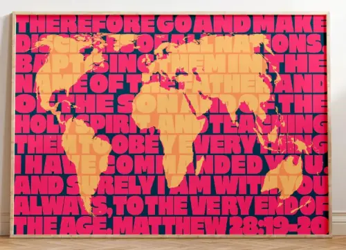 Matthew 28 'Great Commission' poster