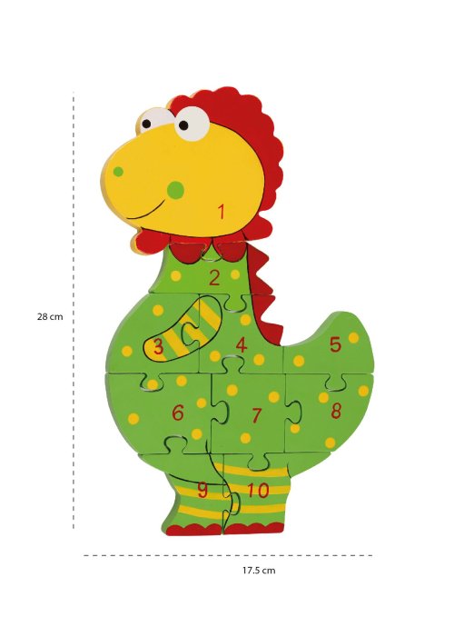 Dinosaur Number Puzzle (FSC®)