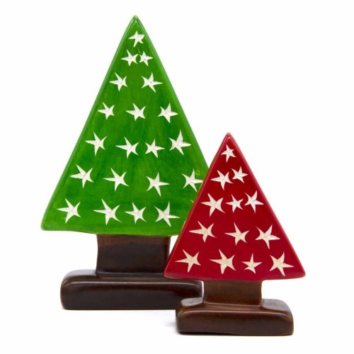 Soapstone Christmas Tree Set