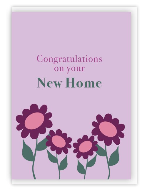 New Home Greeting Card & Envelope