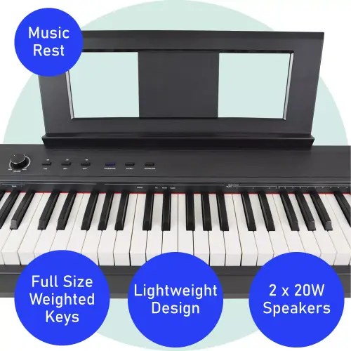 Axus AXD55 88 Note Digital Stage Piano Package