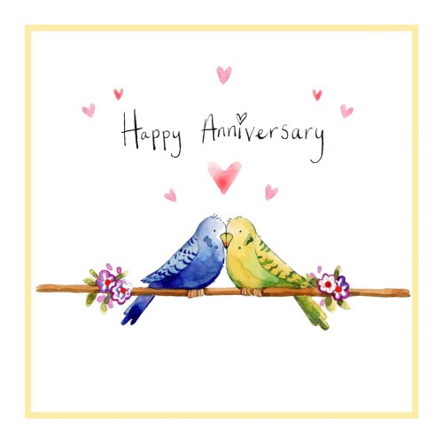 Love Birds Anniversary Card