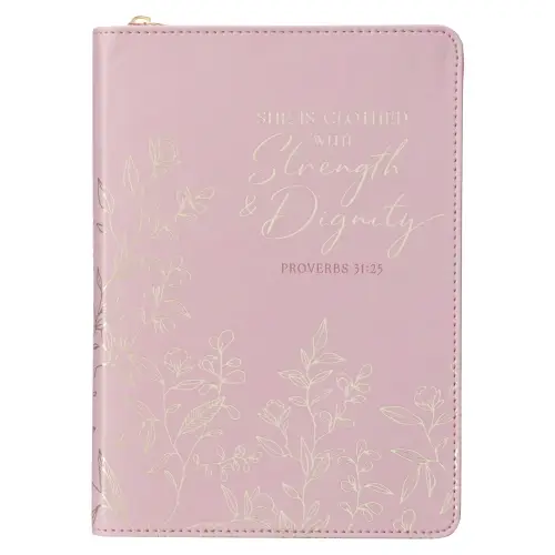 Journal Classic Zip Pink Strength & Dignity Prov. 31:25