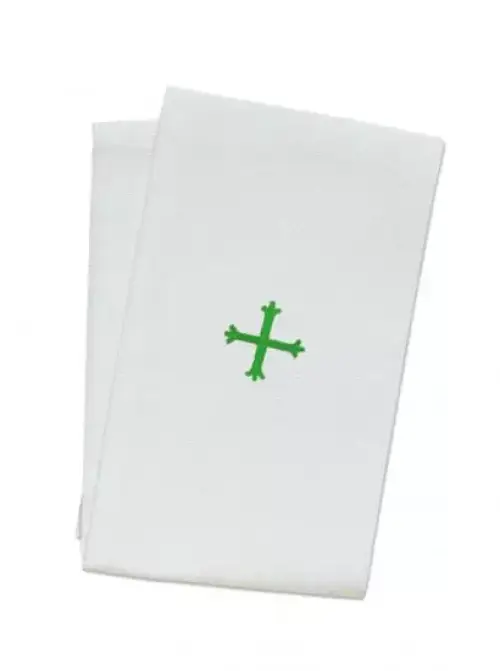 12" x 20" Purificator - Polycotton - Green Cross Design