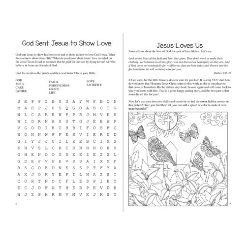 Jesus Loves Me Activity Books and Gospel Fun For Little Ones (Pack of 12) - Age 7-11