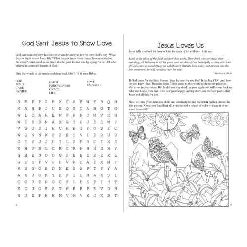 Jesus Loves Me Activity Books and Gospel Fun For Little Ones (Pack of 12) - Age 7-11