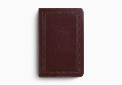 ESV Thinline Bible, Red Letter (TruTone, Mahogany, Border Design)