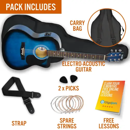 3rd Avenue Electro-Acoustic Guitar Pack - Blueburst