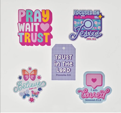 Sticker Set 5 pc. Girls Sticker Asst.